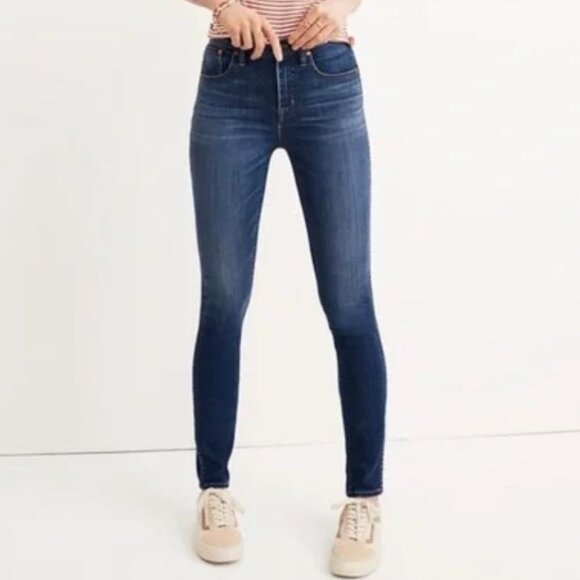 Madewell | 10” High Rise Skinny Jeans in Danny Wash G7391 | Size 27 - Picture 1 of 14